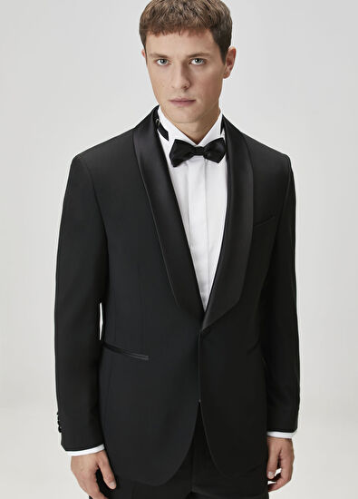 Beymen Collection Black Wool Tuxedo - 6