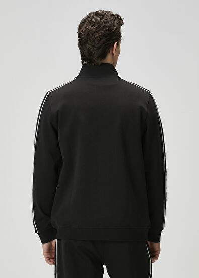 Beymen Club Siyah Şerit Logo Detaylı Sweatshirt - 5