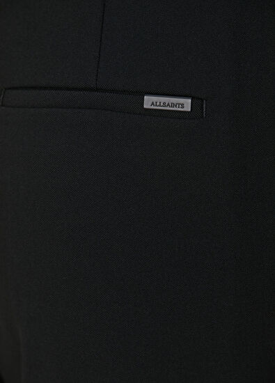 AllSaints Raina Siyah Wide Leg Pantolon - 7