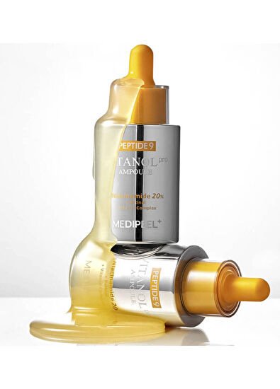 MEDIPEEL Peptide 9 Vitanol Ampoule Pro Peptit Ve %20 Niasinamid İçeren Lifting Ampulü Leke Karşıtı Cilt Serumu 30 ml - 5