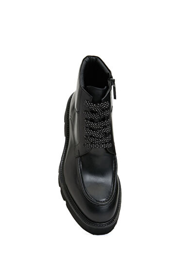 Beymen Club Black Men's Leather Boots - 4