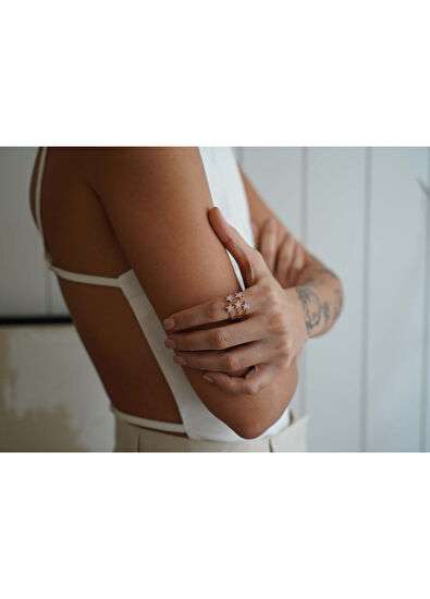 Reis Kuyumculuk Felix Star 14 Ayar Sarı Altın Kadın Yüzük - 7