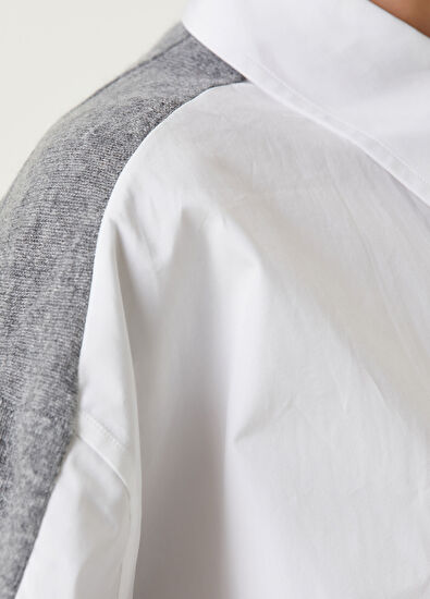 Stella McCartney Gri Yün Hırka - 4