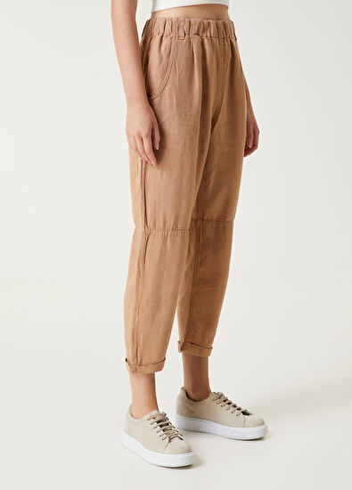 Beymen Club Camel Keten Pantolon - 3