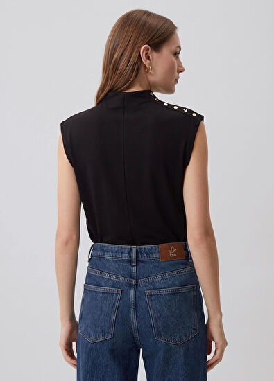 Beymen Club Black Goose Detailed T-Shirt - 4
