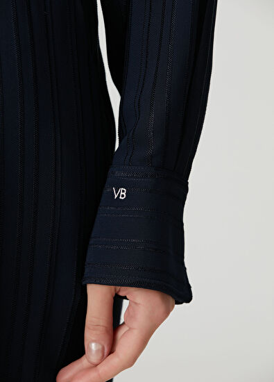 Victoria Beckham Lacivert Gömlek - 5