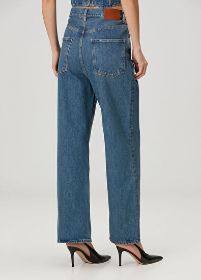 Wardrobe Nyc Blue Wide Leg Jeans - 4