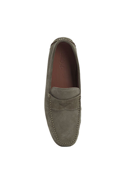 Beymen Club Haki Bant Detay Erkek Süet Loafer - 4