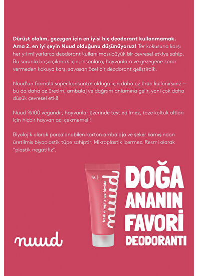 Nuud Starter Pack Doğal Deodorant Krem 15 ml - 5