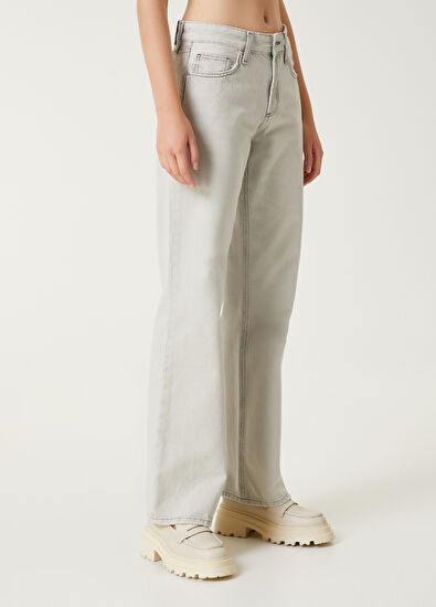 Beymen Club Taş Geniş Paça Jean Pantolon - 3