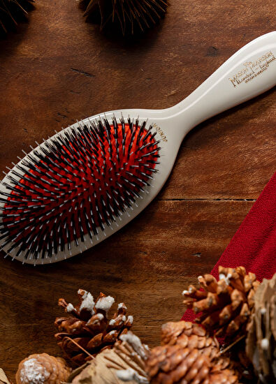 Mason Pearson Junior Bristle Nylon BN2 Ivory Hair Brush - 4