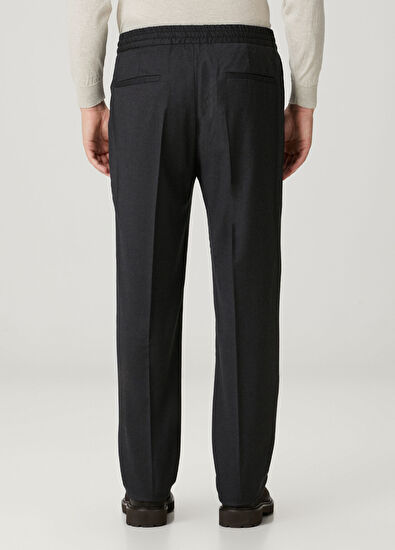 Maurizio Baldassari Grey Lanyard Wool Pants - 3