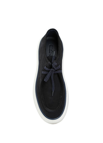 Beymen Club Navy Blue Thick Sole Men's Suede Shoes - 4