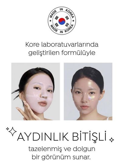 Dermal Seoul Face Gül PDRN Onarıcı Glow Işıltı Veren Eriyen Kore Hidrojel Yüz Maskesi 10 x 34 gr - 6