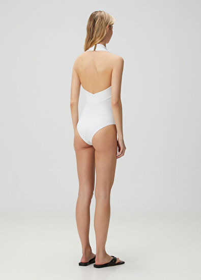 OYE Swimwear Carla Beyaz Mayo - 4