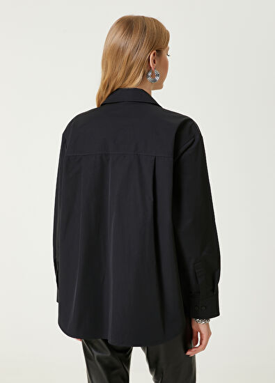 Beymen Club Black Embellished Technical Over Shirt - 6