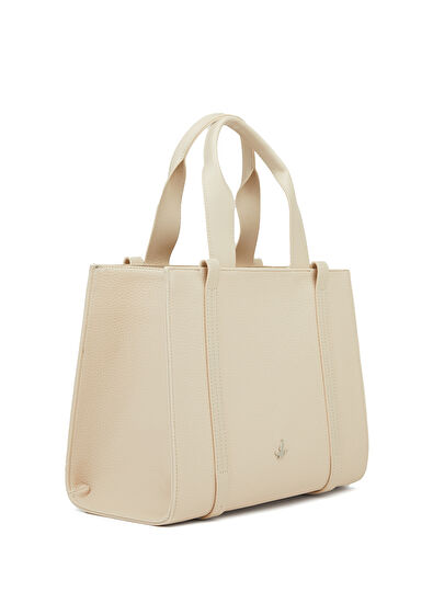 Beymen Club Ecru Logo Detailed Women's Crossbody Bag - 3