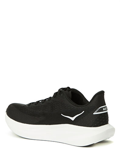 Hoka Mach 7 Siyah Beyaz Kadın Sneaker - 3
