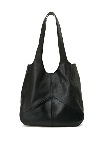 Beymen Club Patch Black Women's Leather Shoulder Bag - 4
