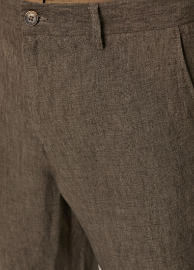 Beymen Club Brown Linen Pants - 4