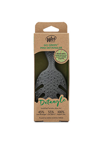 Wet Brush Go Green Mini Detangler Gri Dolaşık Açıcı Saç Fırçası  - 5