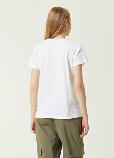 Beymen Club Beyaz Dökümlü T-shirt - 5