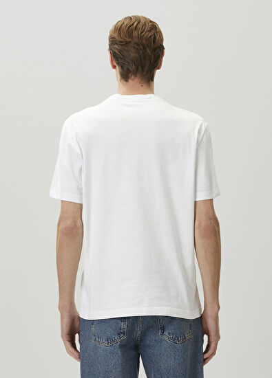 Beymen Club Beyaz Relax Fit Deniz Yelken Artwork T-shirt - 5