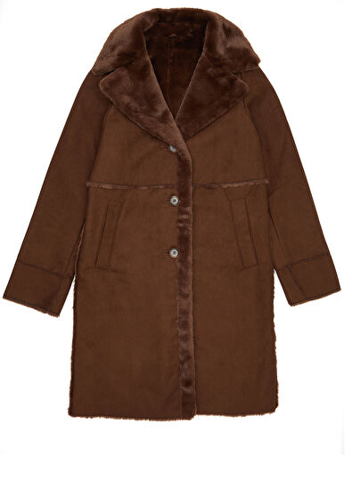 Beymen Club Brown Faux Fur Inside Coat - 7