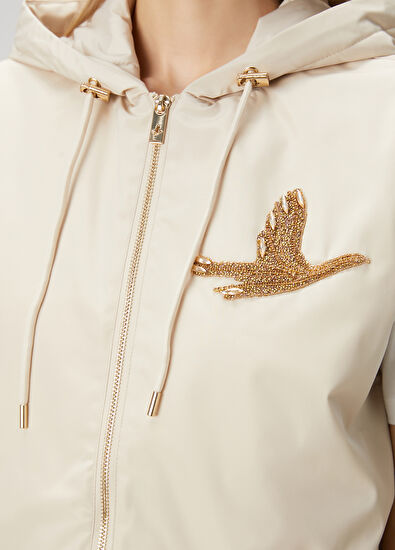 Beymen Club Beige Hooded Embellished Vest - 6