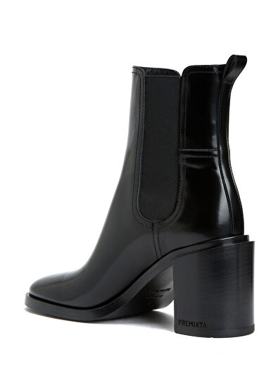 Siyah Kadın Deri Bot - Görsel 4