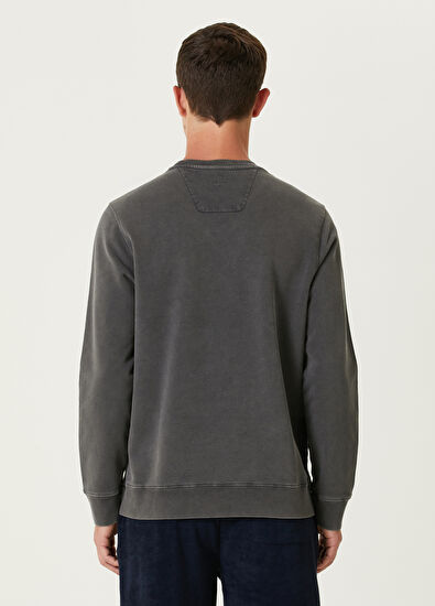 Beymen Club Anthracite Logo Printed Sweatshirt - 5