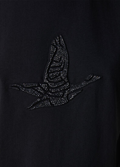Beymen Club Siyah Hotfix Logolu T-shirt - 6