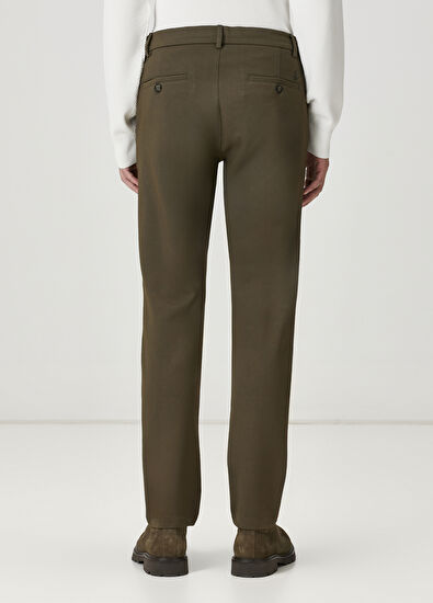 Beymen Club Haki Beli Kordonlu Örme Chino Pantolon - 3