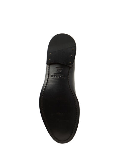 Siyah Deri Smokin Ayakkabısı - Görsel 6