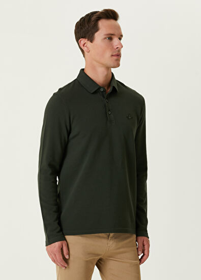 Beymen Club Slim Fit Khaki Polo Sweatshirt - 3