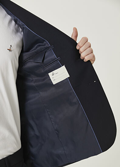 Beymen Club Navy Blue Wool Suit - 9