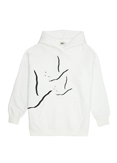 Beymen Club White Hooded Sweatshirt - 7