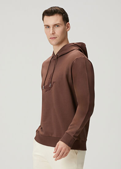 Beymen Club Kahverengi Kapüşonlu Sweatshirt - 3
