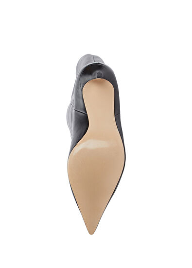 Beymen Club Black Heeled Leather Boots - 5