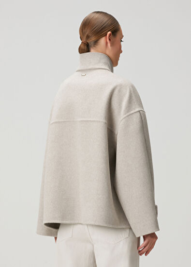 Agnona Beige Wool Jacket - 4