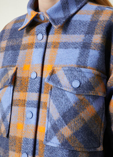 Beymen Club Mavi Ekoseli Dış Gömlek - 5