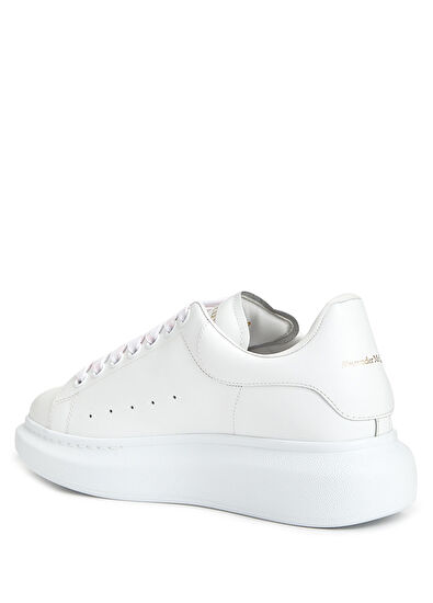 McQueen Oversized Beyaz Kadın Deri Sneaker - 3