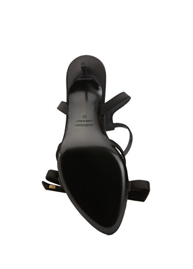 Balenciaga Nano Siyah Fiyonk Detaylı Kadın Sandalet - 5