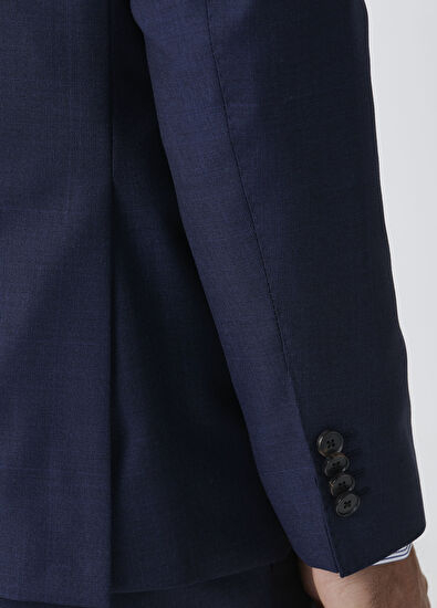 Drop 7 Lacivert Yün Takım Elbise - Görsel 9