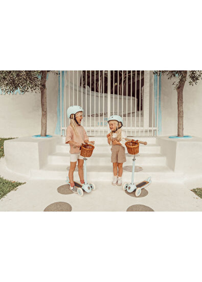 Banwood Vintage Hasır Sepetli 3 Tekerlekli 3 Yaş ve Üzeri Çocuk Scooter - 6