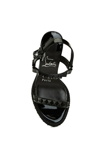 Pyra Clou Siyah Kadın Deri Espadril - Görsel 5