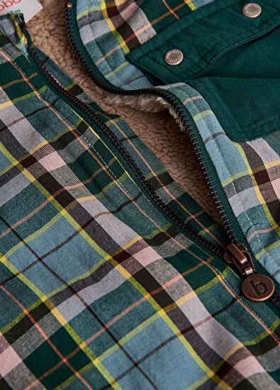 Boboli Colorful Patterned Welsoft Hooded Boys' Jacket - 4