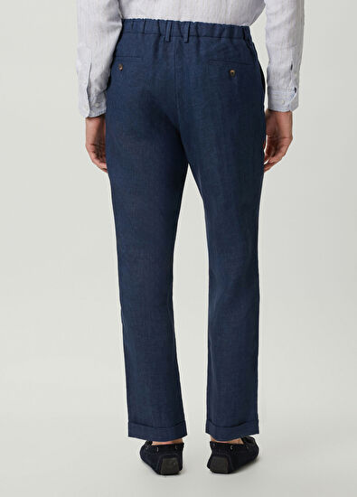 Beymen Club Lacivert Keten Pantolon - 3