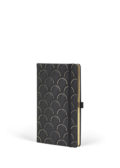 Castelli Milano Gold Koleksiyon Art Deco Çizgili Defter  - 3