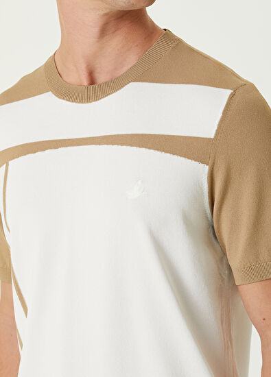 Beymen Club Deve Tüyü Jakarlı Kısa Kollu Kazak - 6